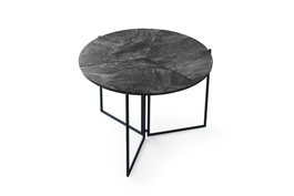 Aucune Mesa de comedor YAPRAK Antracita Redonda